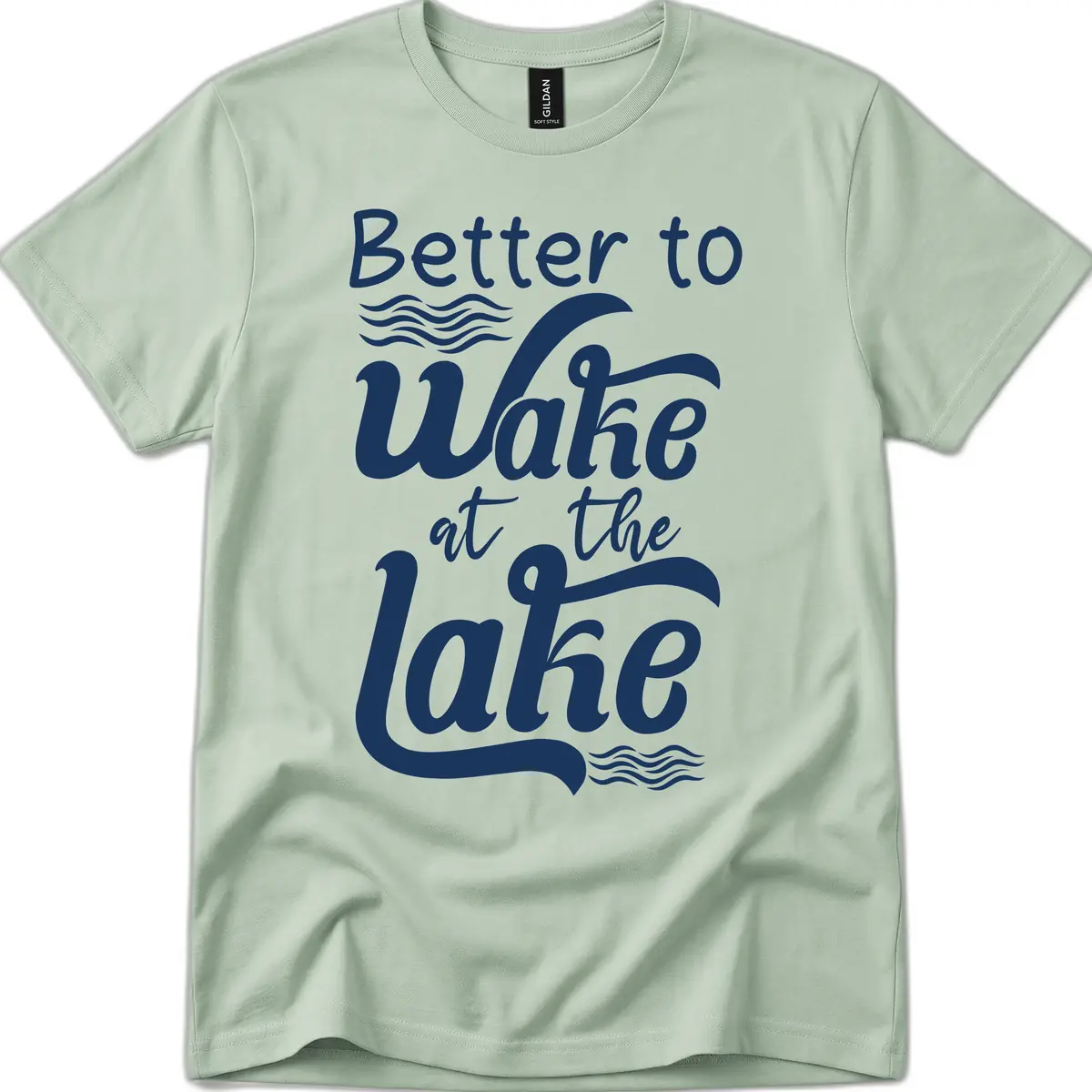 Better to Wake at the Lake T-Shirt in Sage