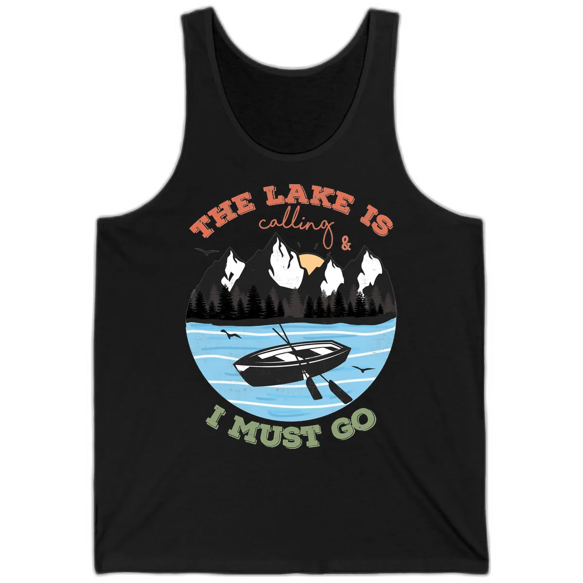 The Lake Is Calling And I Must Go Tank in Black