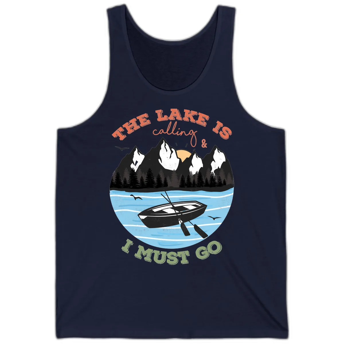 The Lake Is Calling And I Must Go Tank in Navy