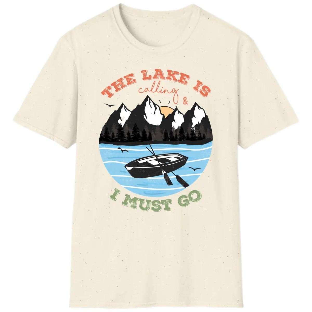 The Lake Is Calling And I Must Go T-Shirt in Natural