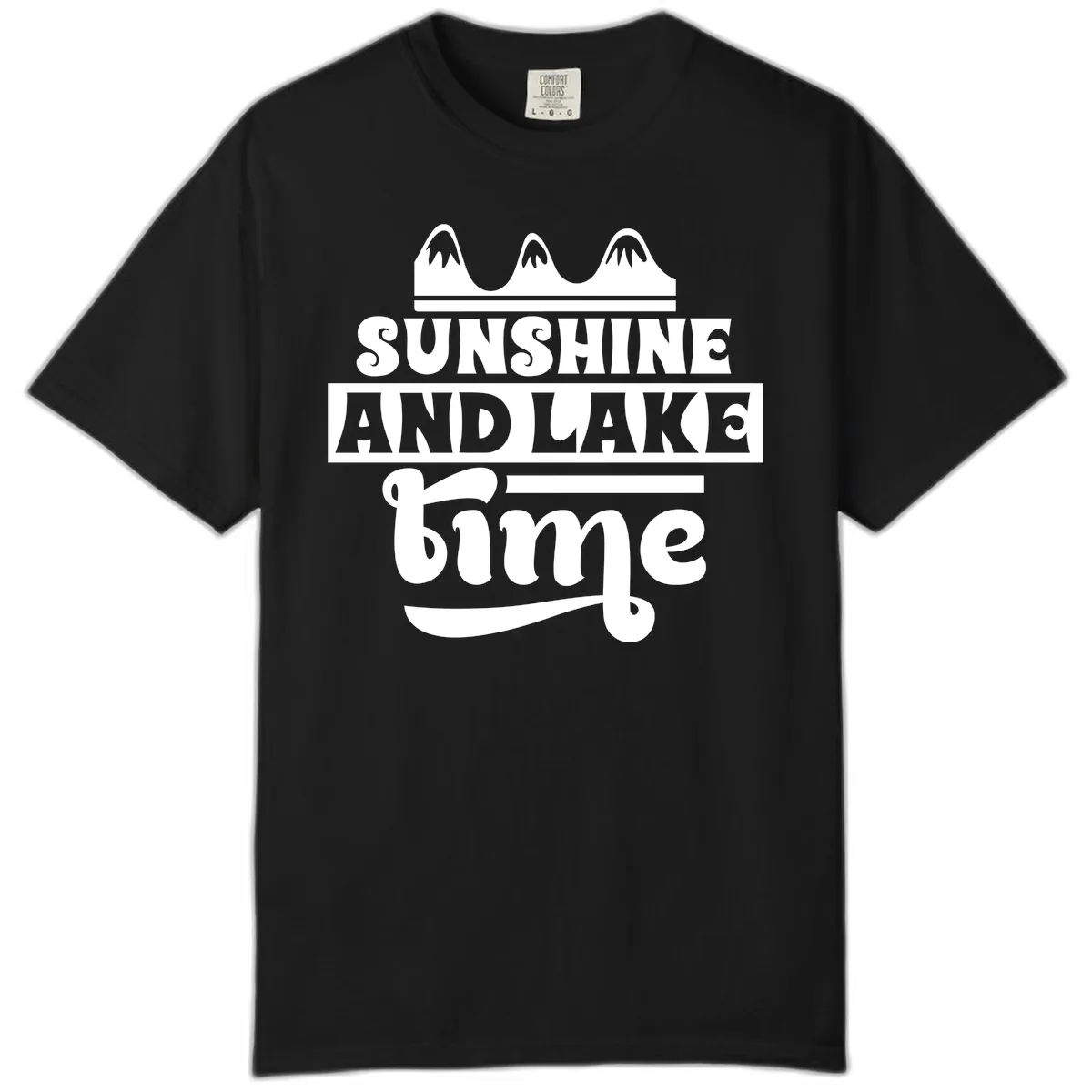 Sunshine And Lake Time Design Comfort Color in Black
