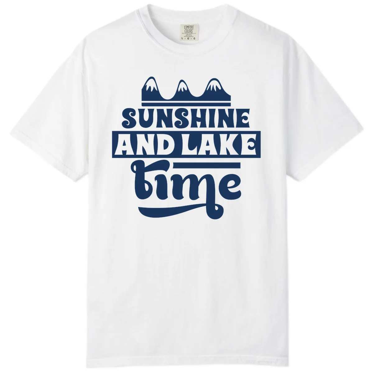 Sunshine And Lake Time Design Comfort Color in White