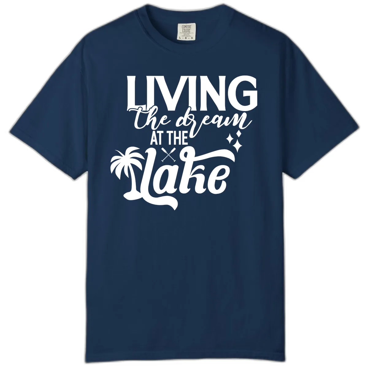 Living The Dream At The Lake Comfort Color in Navy