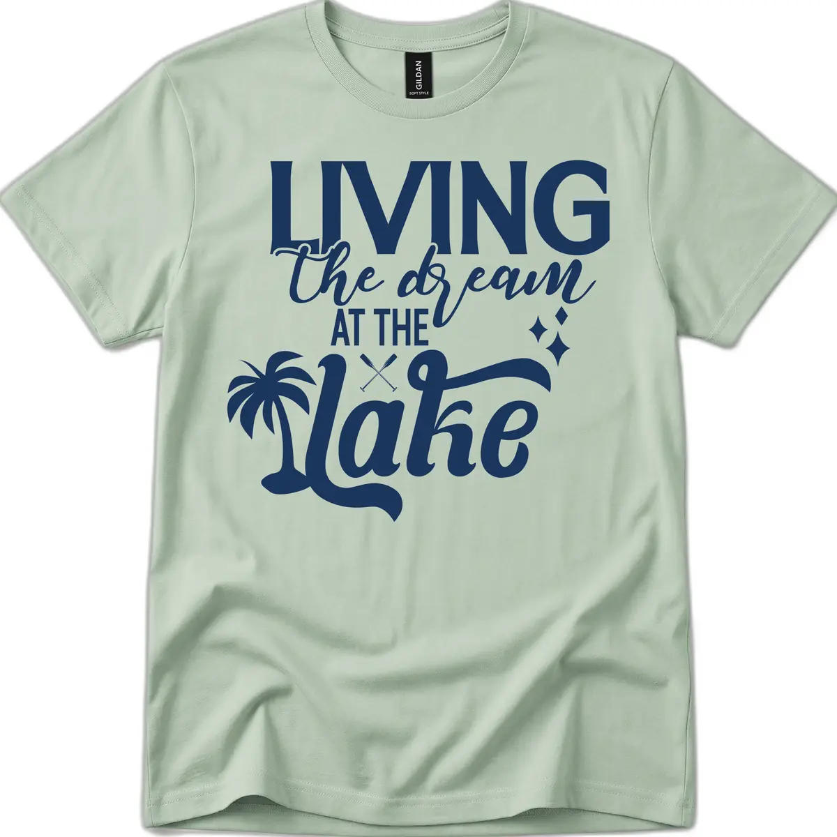 Living The Dream At The Lake T-Shirt in Sage