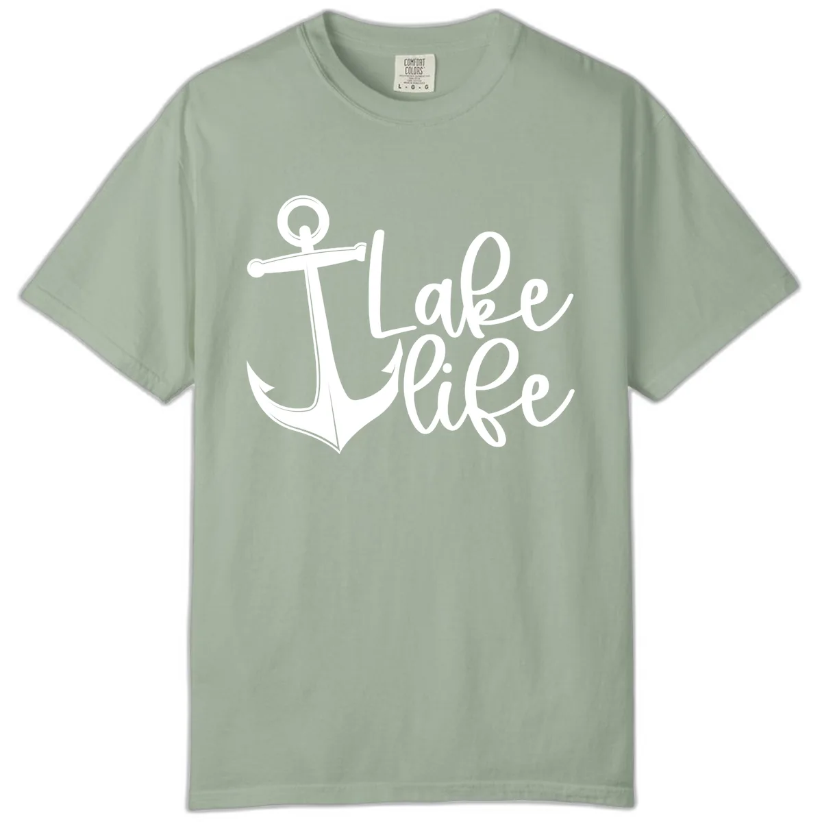 Lake Life Anchor Design Comfort Color in Bay