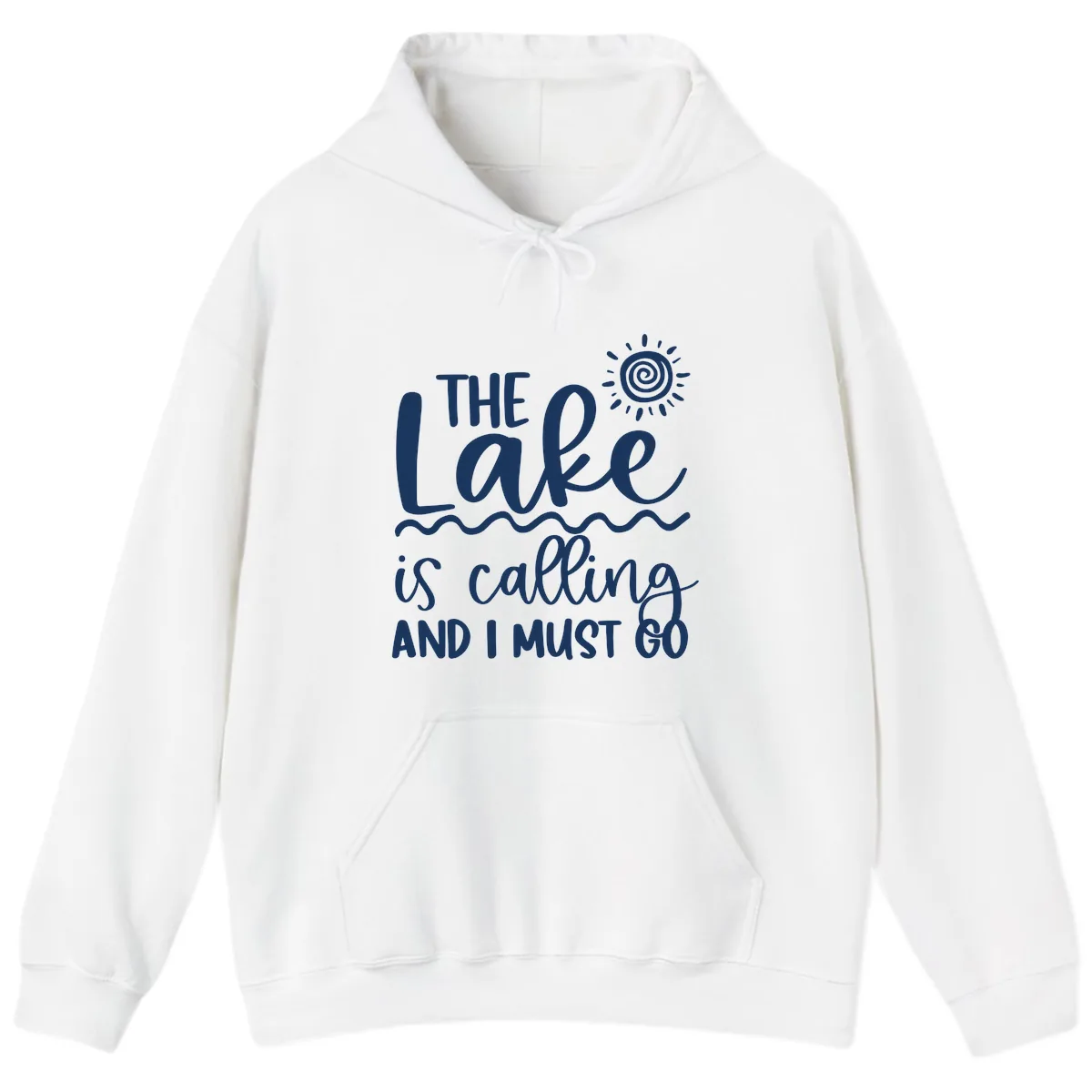 The Lake Is Calling Hoodie in White