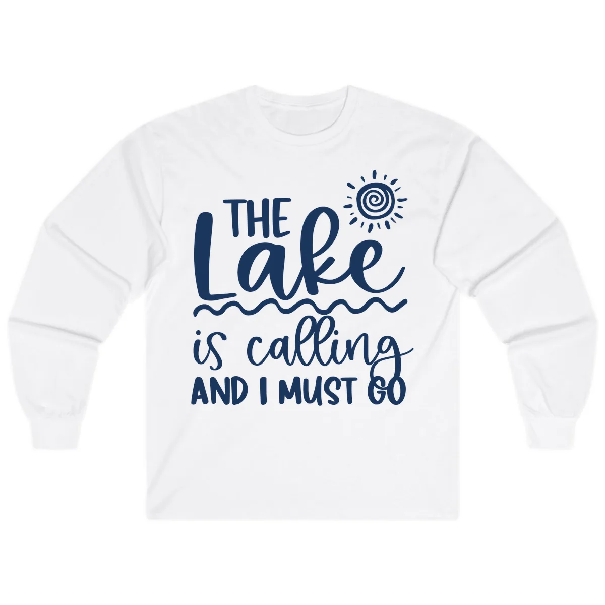 The Lake Is Calling Long Sleeve in White