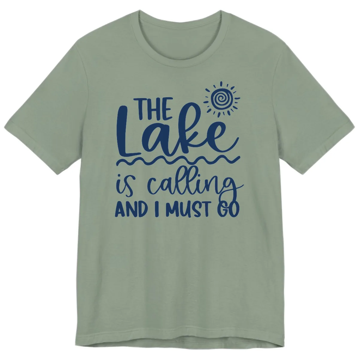 The Lake Is Calling Premium T-Shirt in Sage