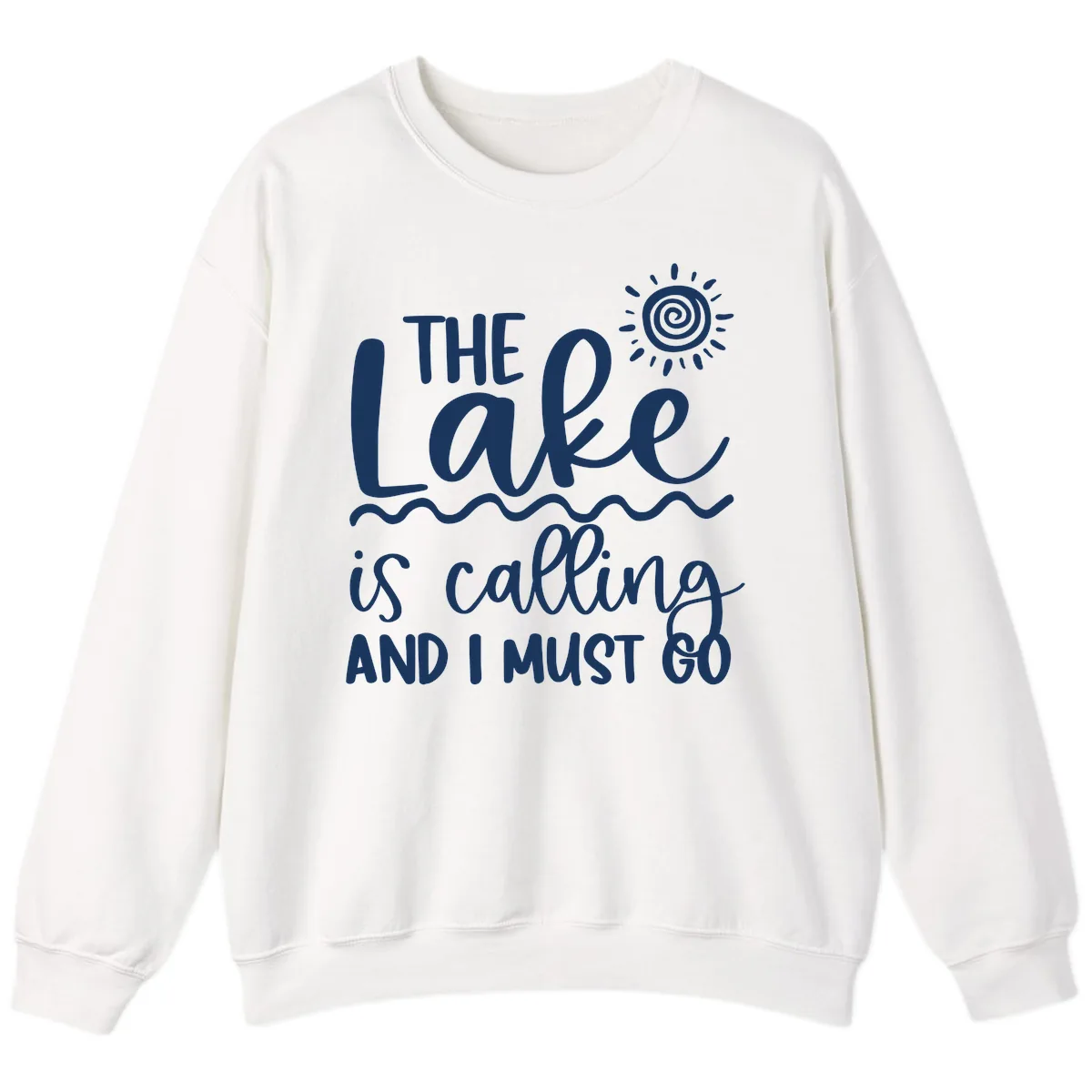 The Lake Is Calling Sweatshirt in White