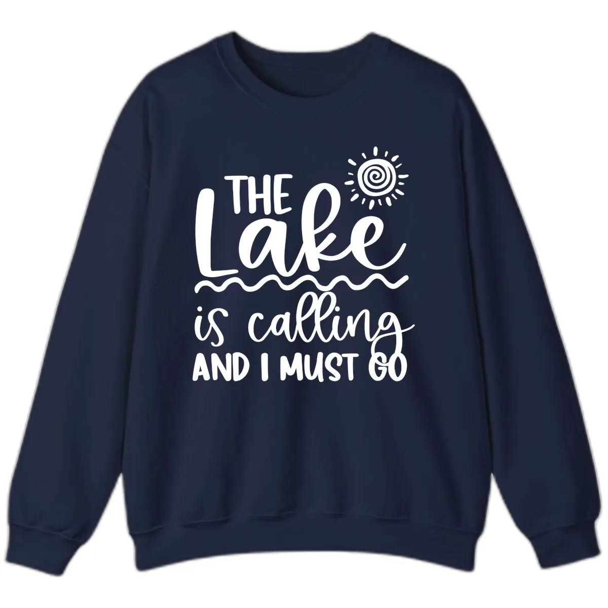 The Lake Is Calling Sweatshirt in Navy