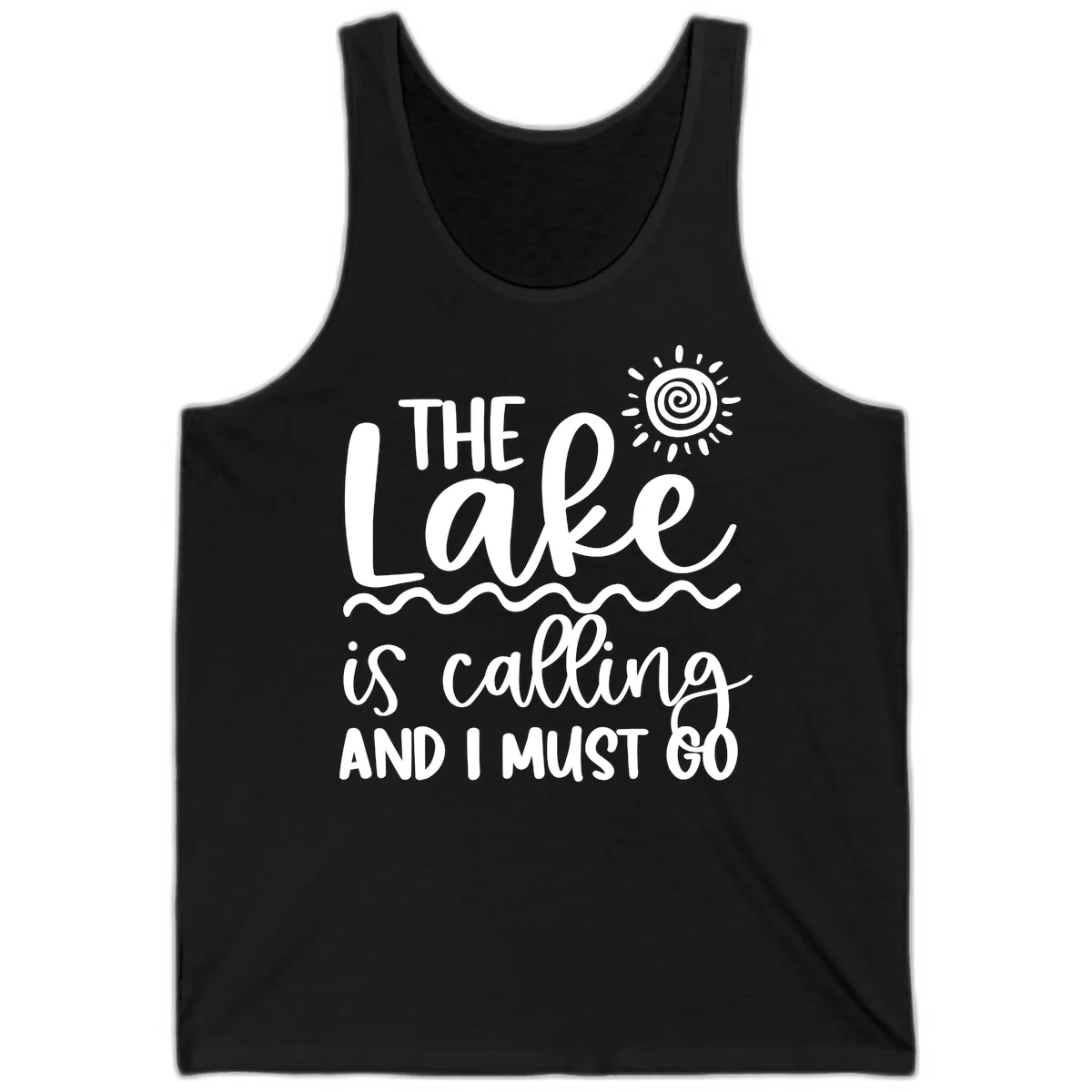 The Lake Is Calling Tank in Black