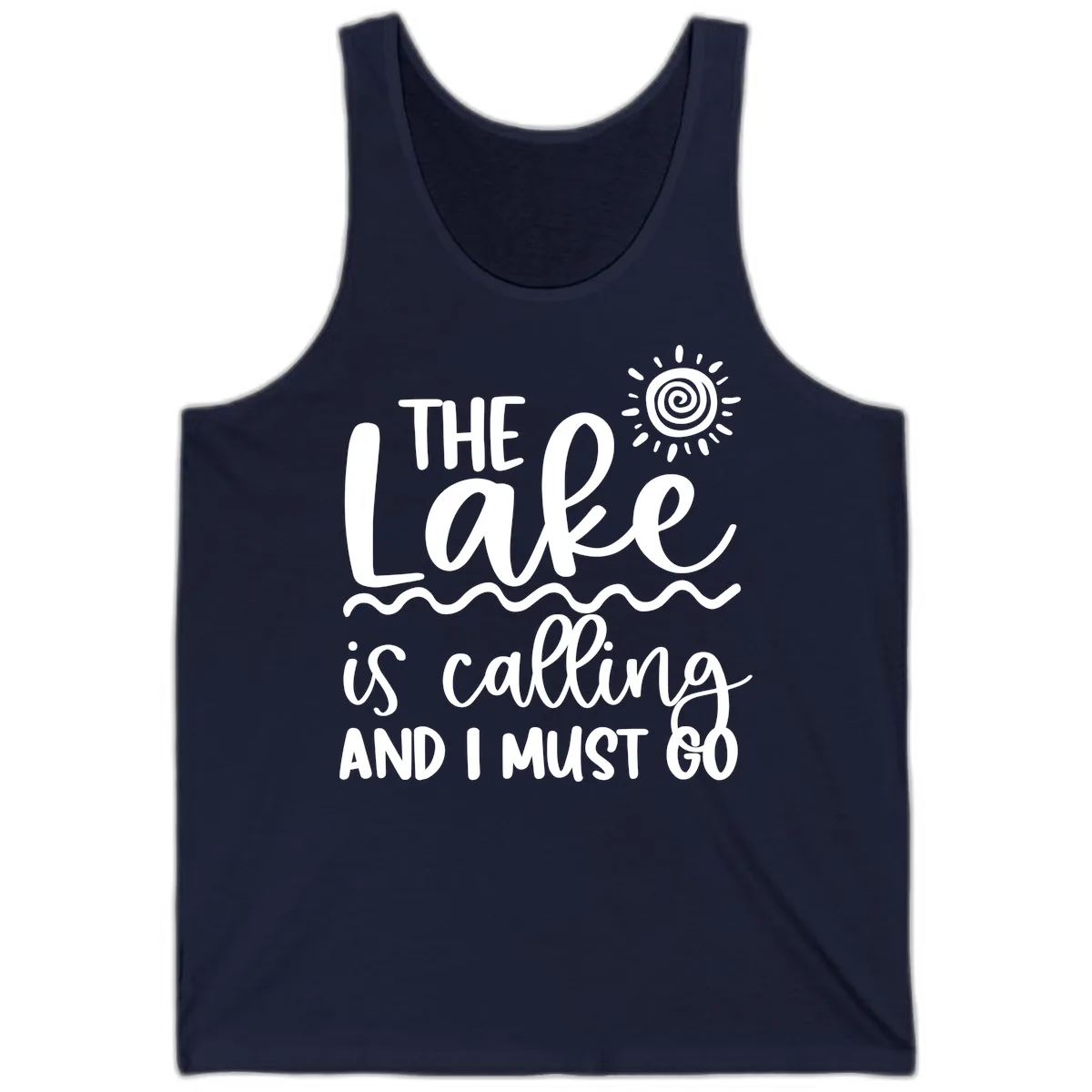 The Lake Is Calling Tank in Navy