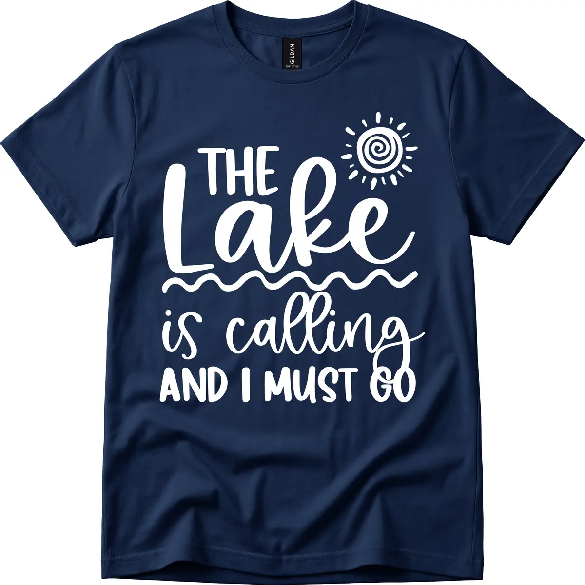 The Lake Is Calling T-Shirt in Navy