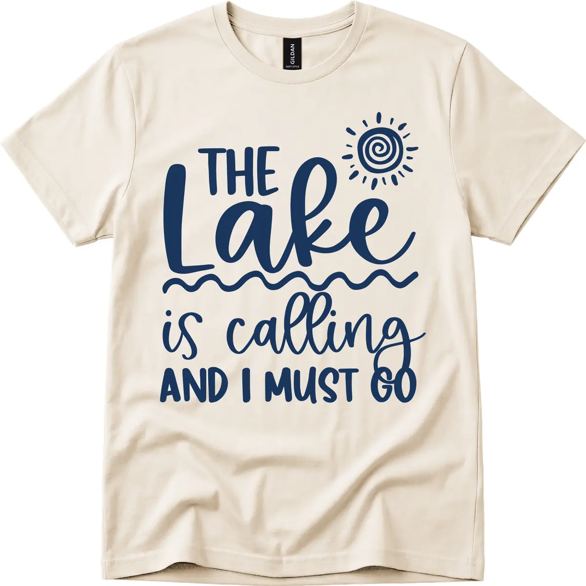 The Lake Is Calling T-Shirt in Natural