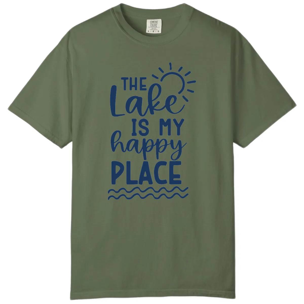 The Lake Is My Happy Place Comfort Color in Sage