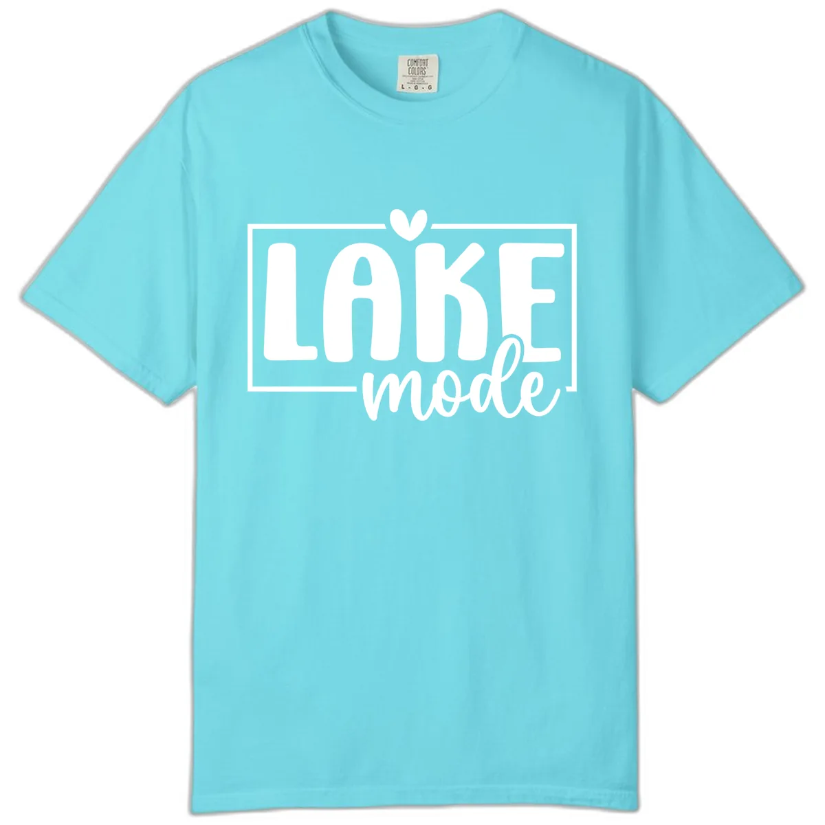 Lake Mode Lifestyle Apparel Comfort Color in Lagoon Blue