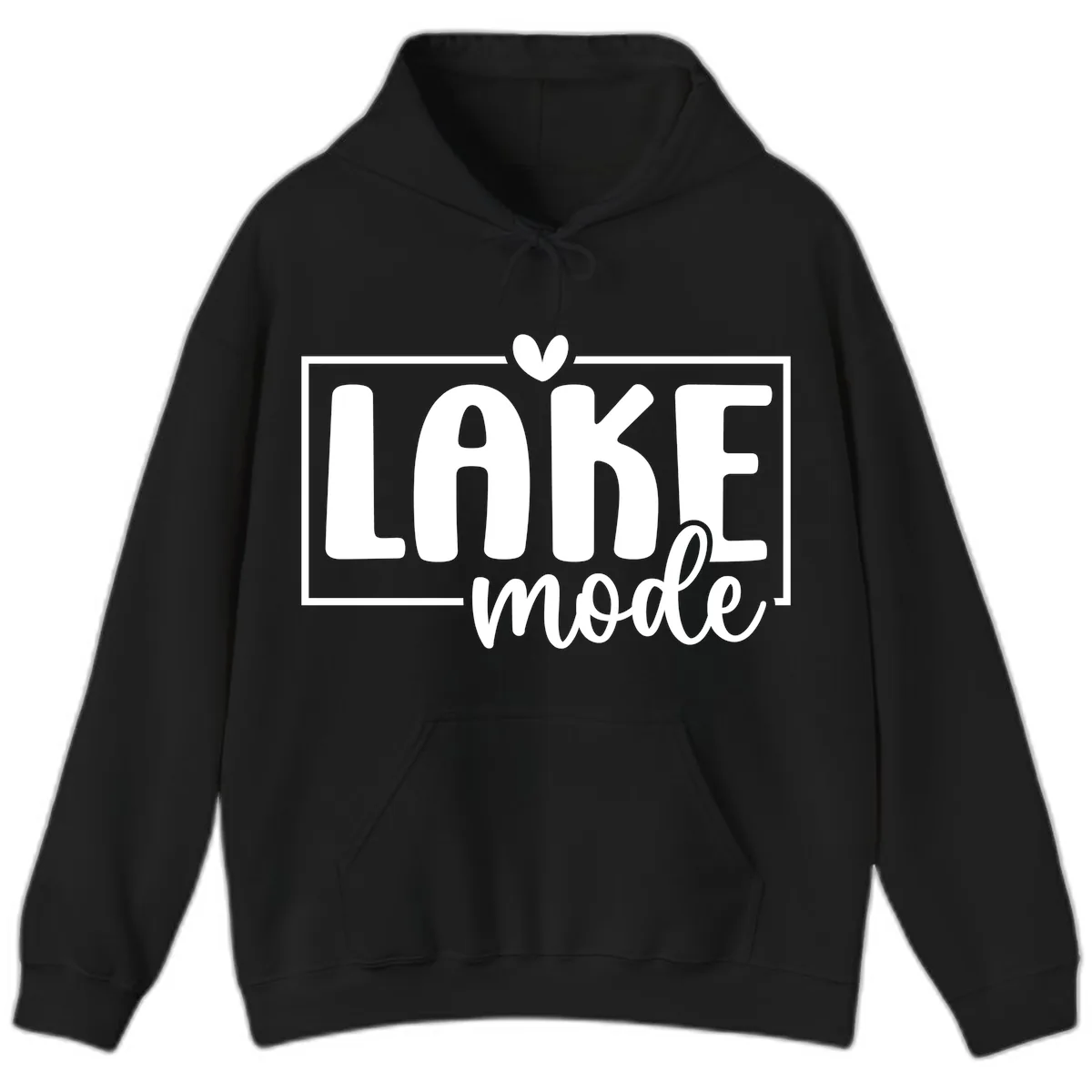 Lake Mode Lifestyle Apparel Hoodie in Black