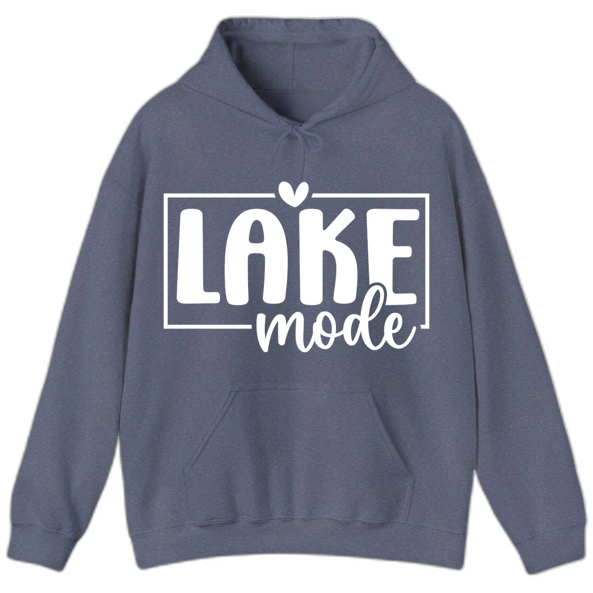 Lake Mode Lifestyle Apparel Hoodie in Heather Navy