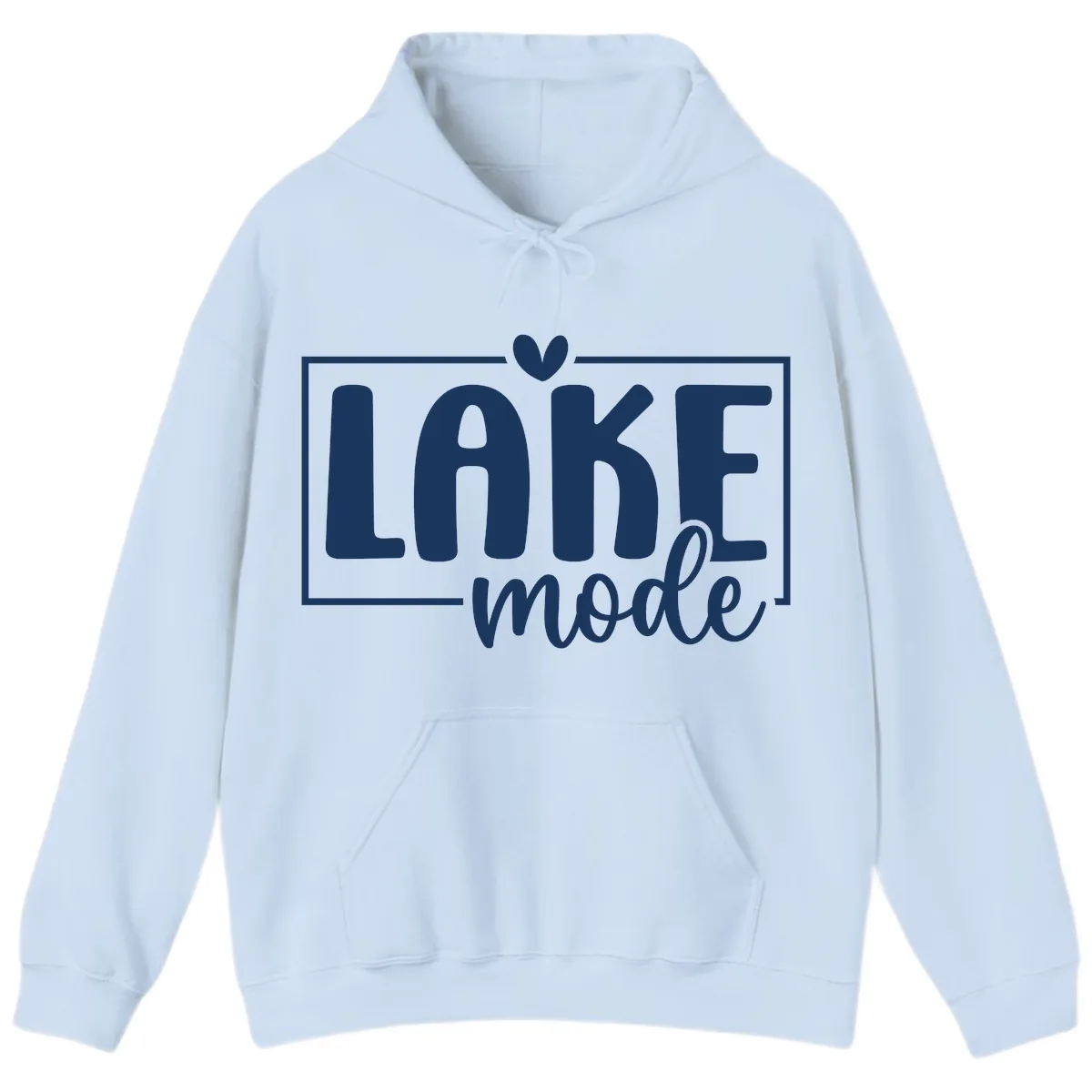 Lake Mode Lifestyle Apparel Hoodie in Light Blue