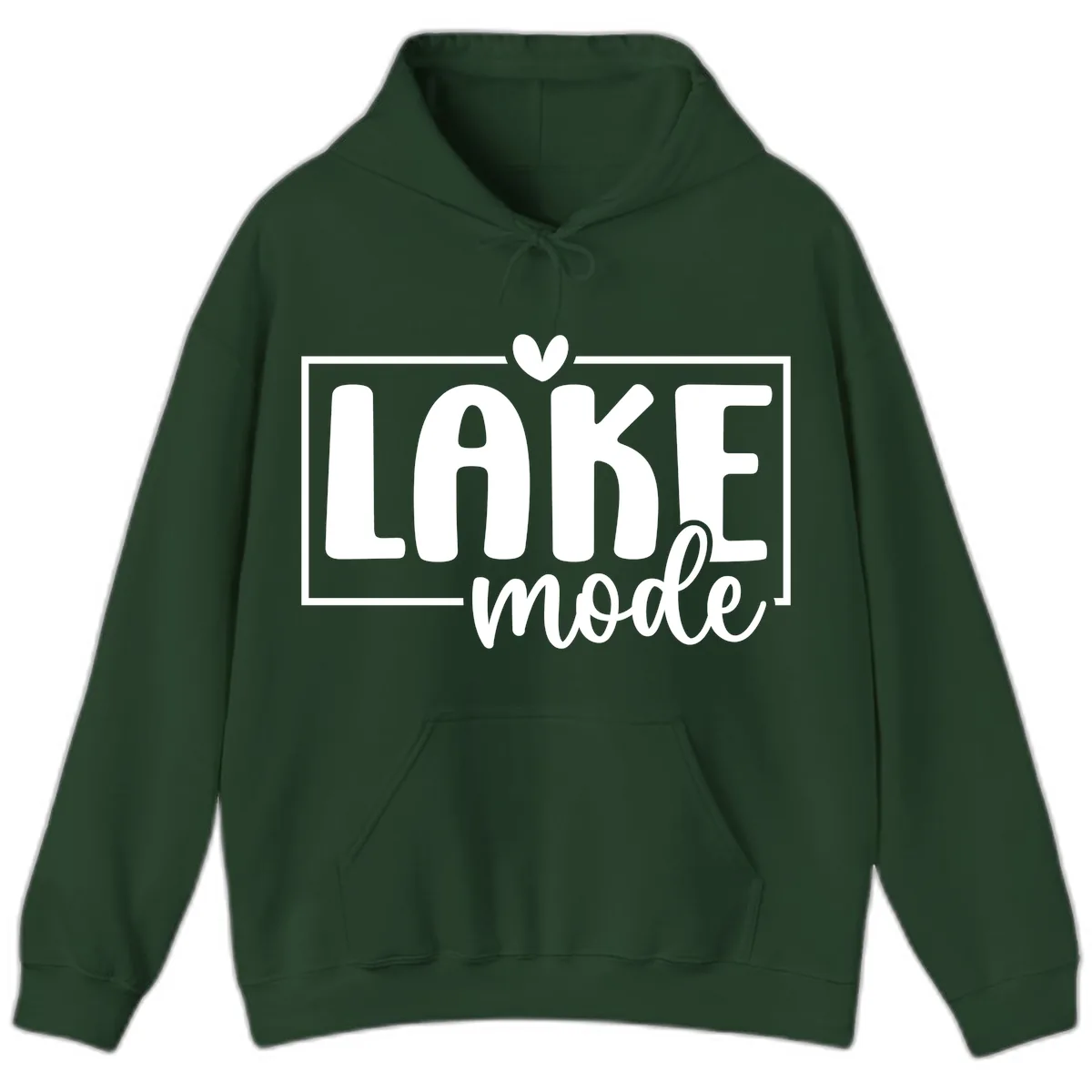 Lake Mode Lifestyle Apparel Hoodie in Forest Green