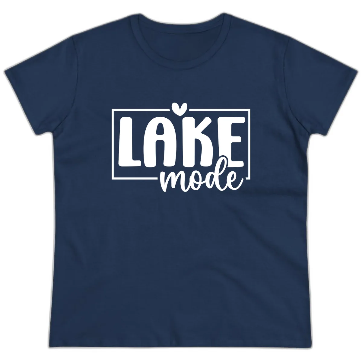 Lake Mode Lifestyle Apparel Ladies Tee in Navy