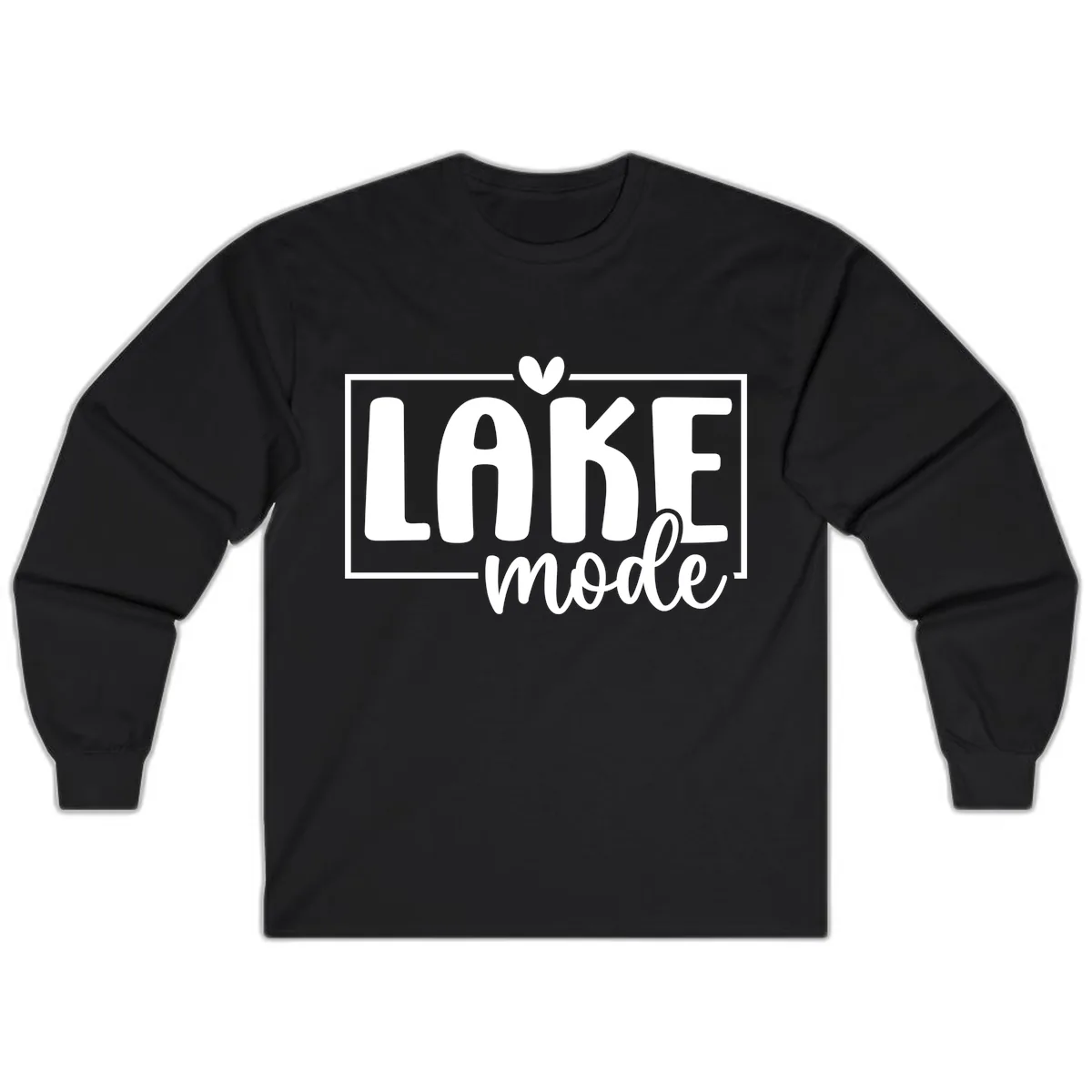 Lake Mode Lifestyle Apparel Long Sleeve in Black