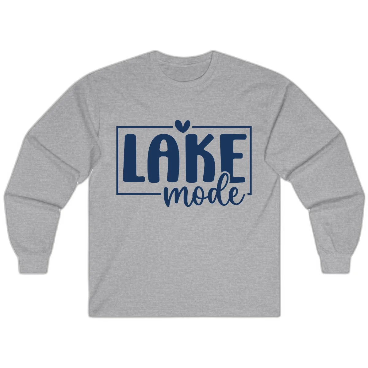 Lake Mode Lifestyle Apparel Long Sleeve in Sport Grey