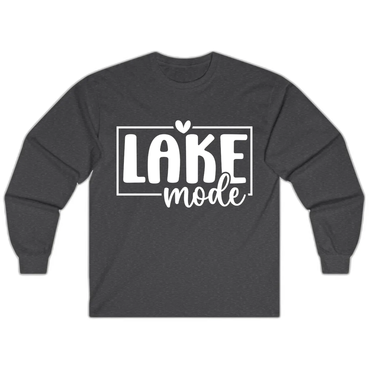 Lake Mode Lifestyle Apparel Long Sleeve in Dark Heather