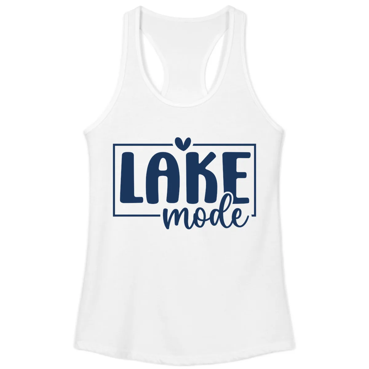Lake Mode Lifestyle Apparel Ladies Tank in White