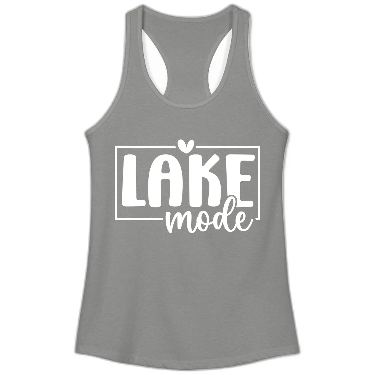 Lake Mode Lifestyle Apparel Ladies Tank in Heather Grey
