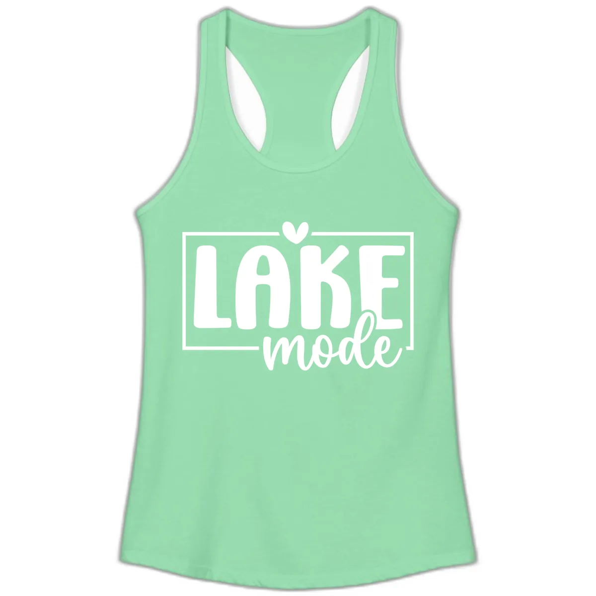 Lake Mode Lifestyle Apparel Ladies Tank in Solid Mint