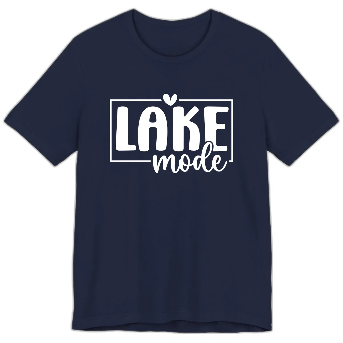 Lake Mode Lifestyle Apparel Premium T-Shirt in Navy