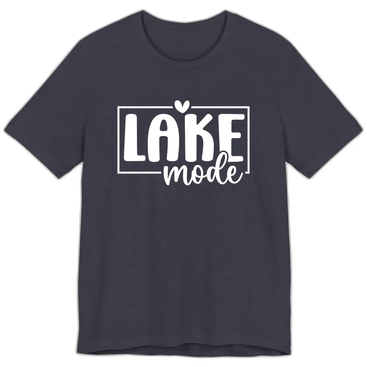 Lake Mode Lifestyle Apparel Premium T-Shirt in Heather Midnight Navy