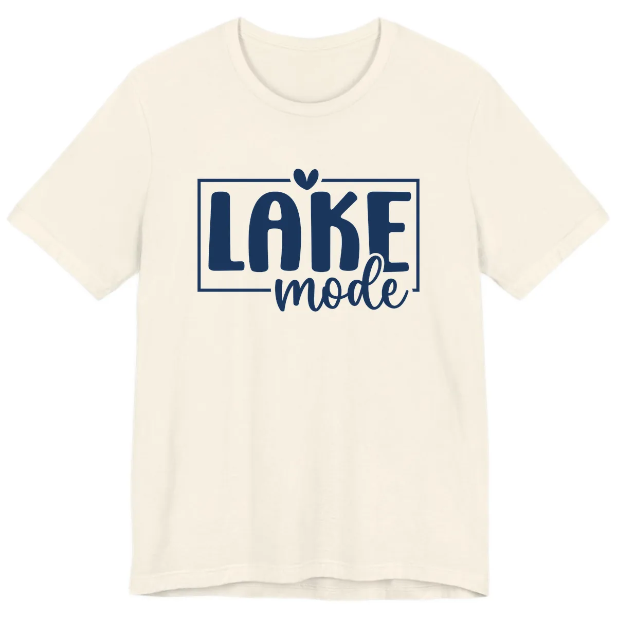 Lake Mode Lifestyle Apparel Premium T-Shirt in Natural