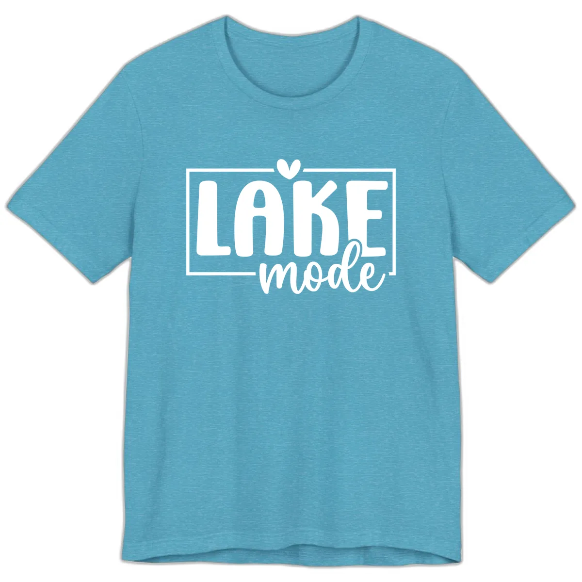 Lake Mode Lifestyle Apparel Premium T-Shirt in Heather Aqua