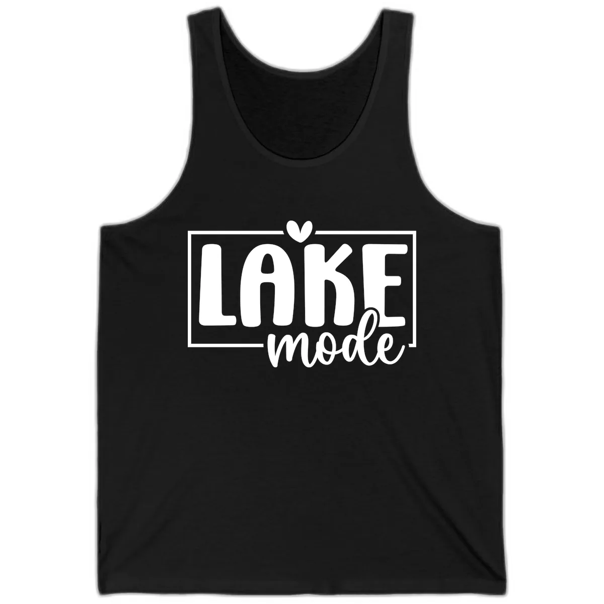 Lake Mode Lifestyle Apparel Tank in Black
