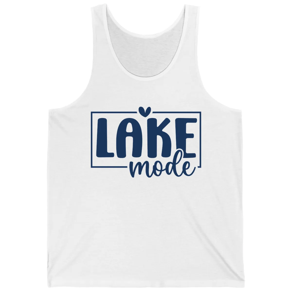 Lake Mode Lifestyle Apparel Tank in White