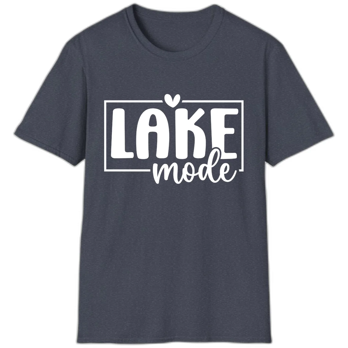 Lake Mode Lifestyle Apparel T-Shirt in Heather Navy