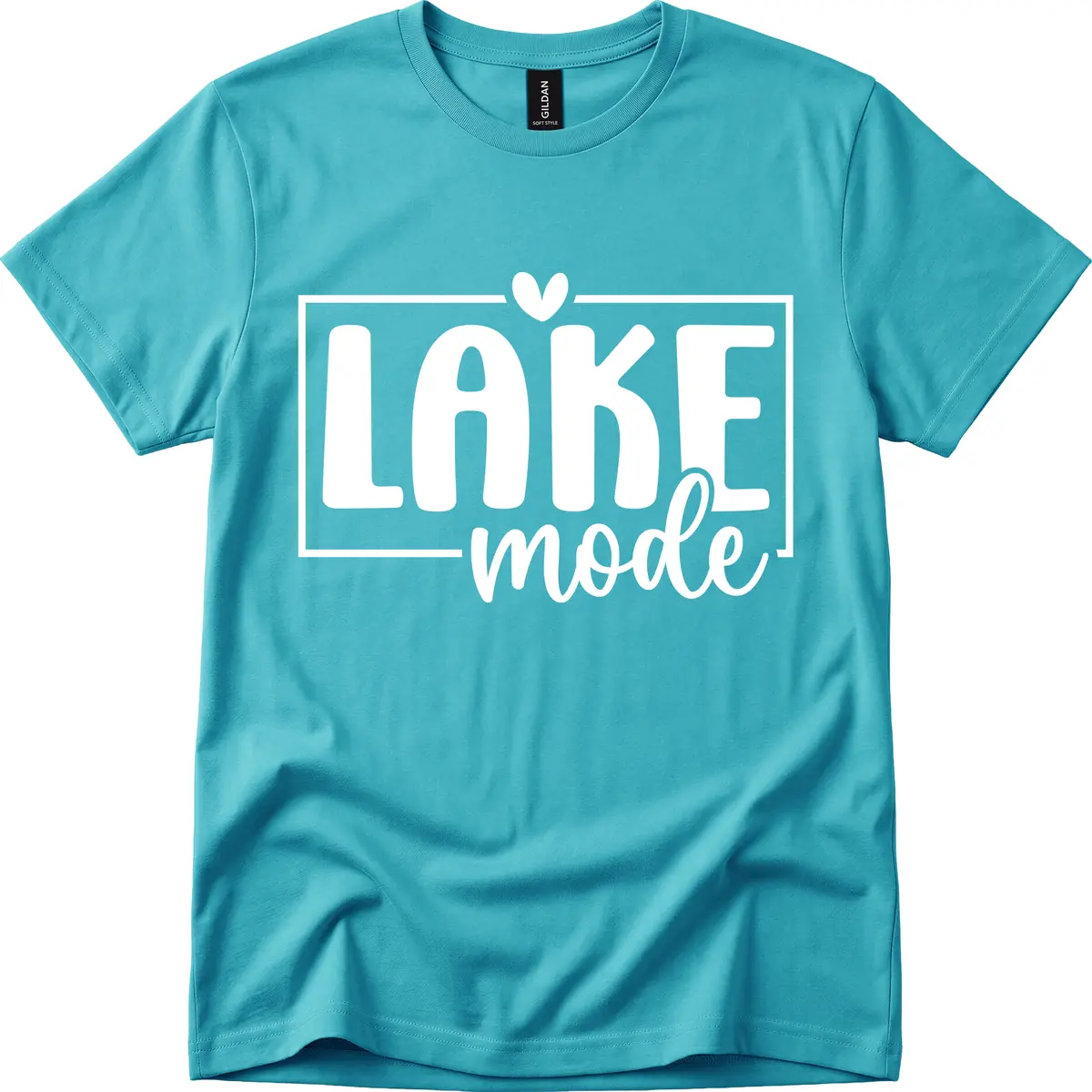 Lake Mode Lifestyle Apparel T-Shirt in Tropical Blue