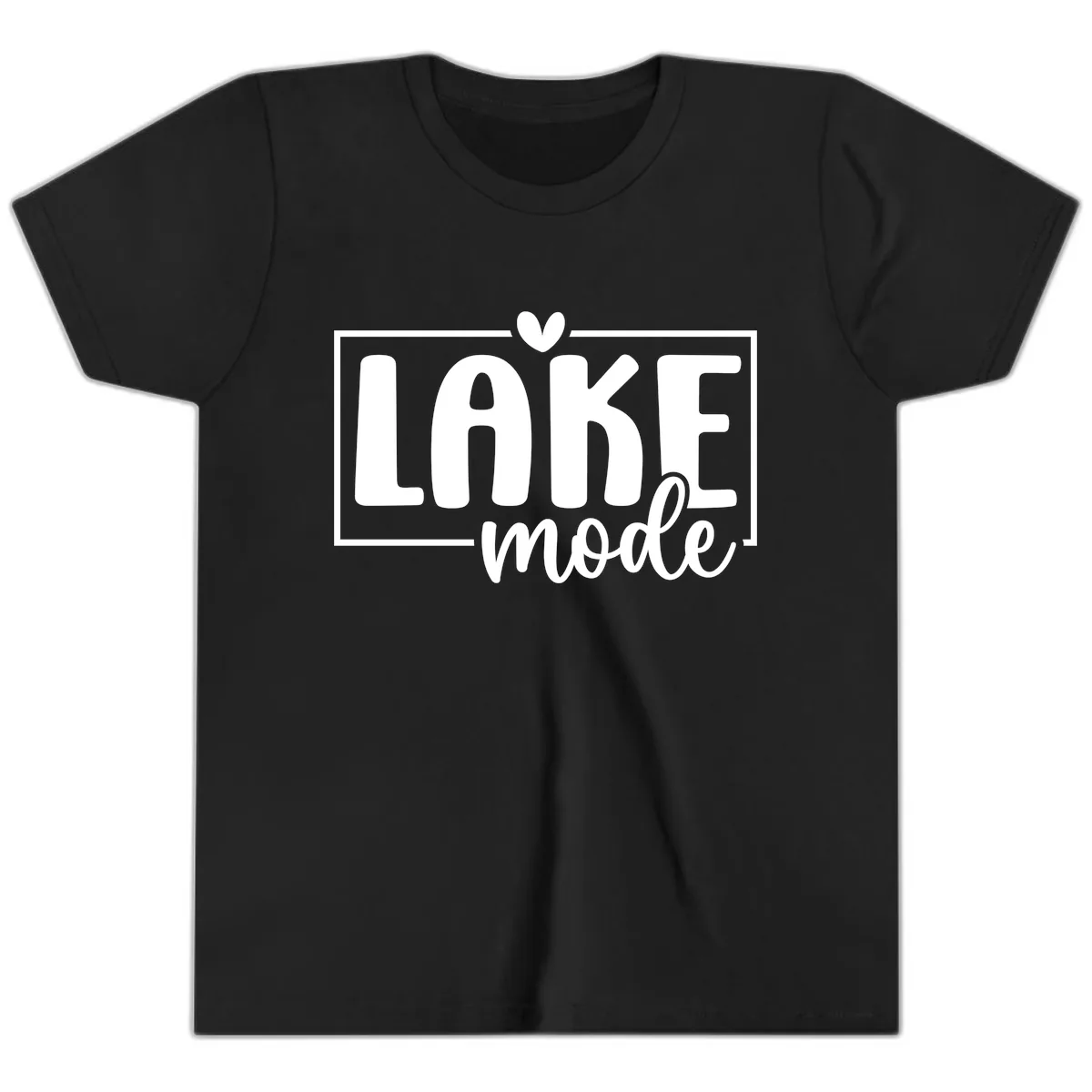Lake Mode Lifestyle Apparel Youth T-Shirt in Black