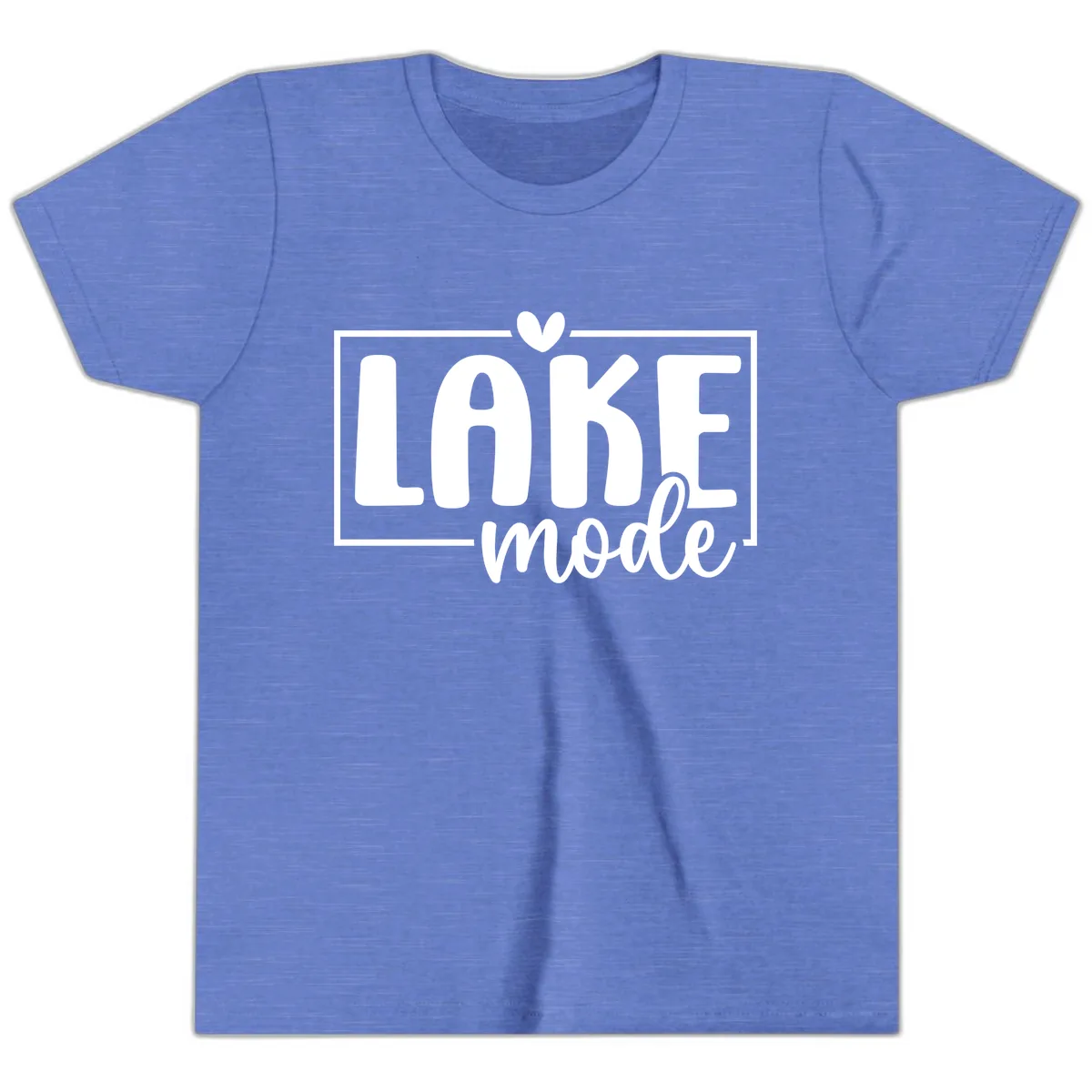 Lake Mode Lifestyle Apparel Youth T-Shirt in Heather Columbia Blue