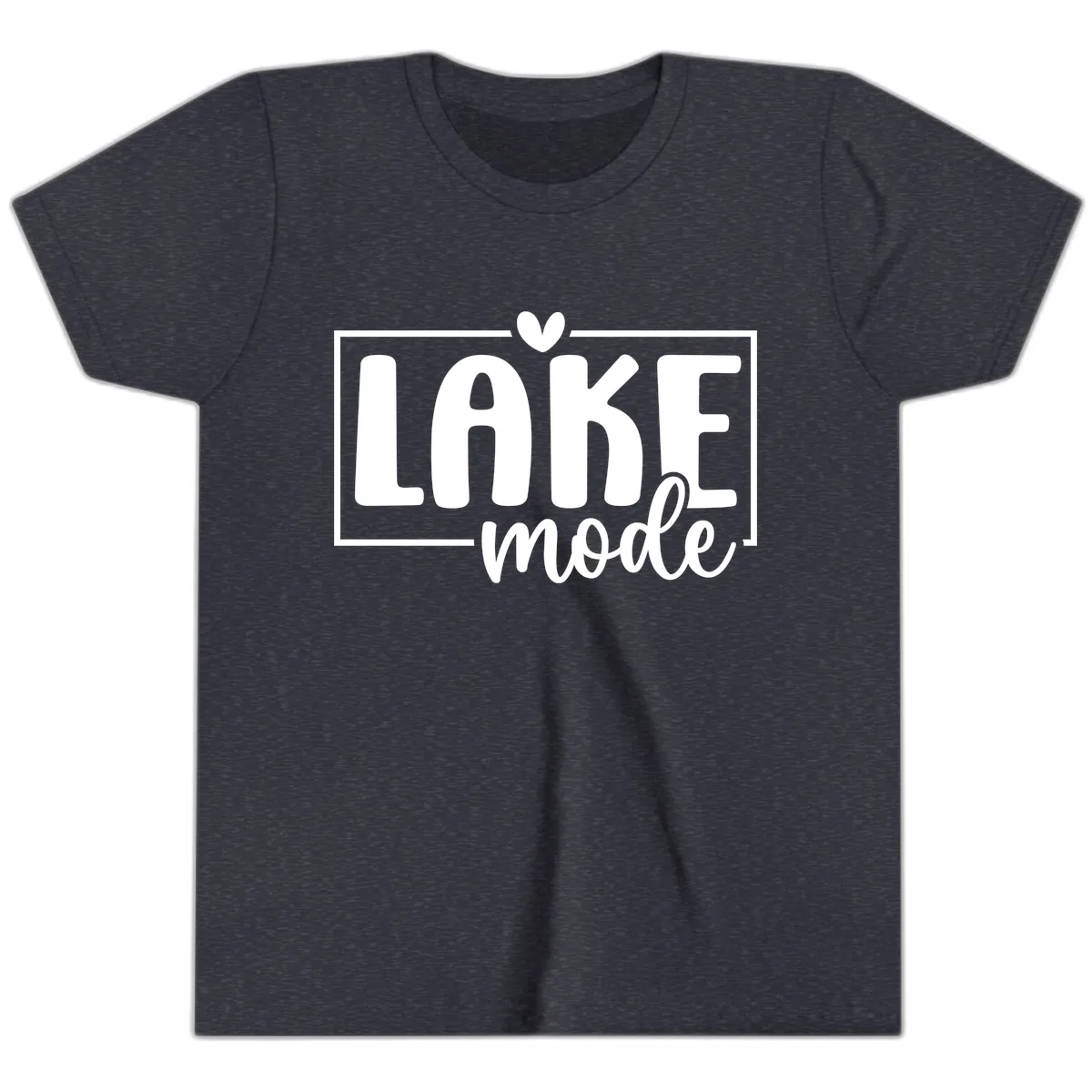 Lake Mode Lifestyle Apparel Youth T-Shirt in Heather Navy