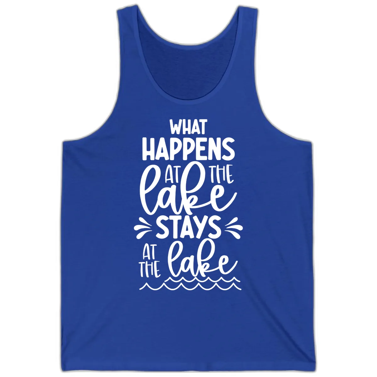 What Happens At The Lake Stays At The Lake Tank in True Royal