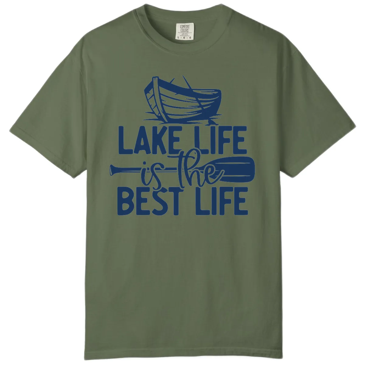 Lake Life Is The Best Life Design Comfort Color in Sage