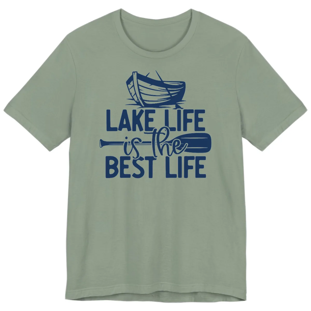 Lake Life Is The Best Life Design Premium T-Shirt in Sage