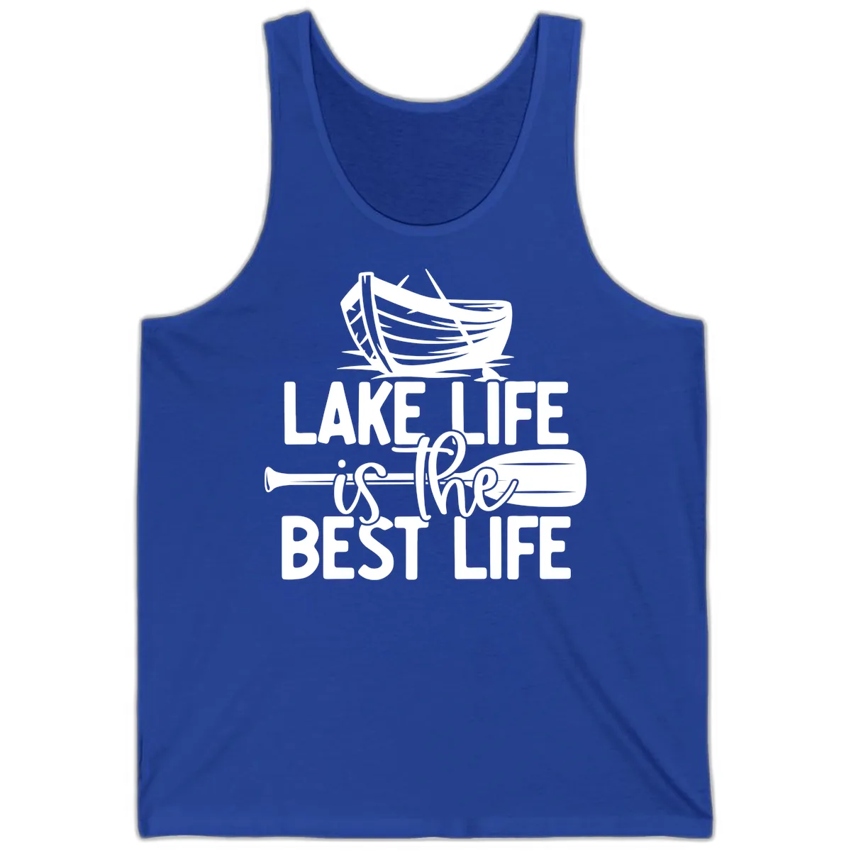 Lake Life Is The Best Life Design Tank in True Royal