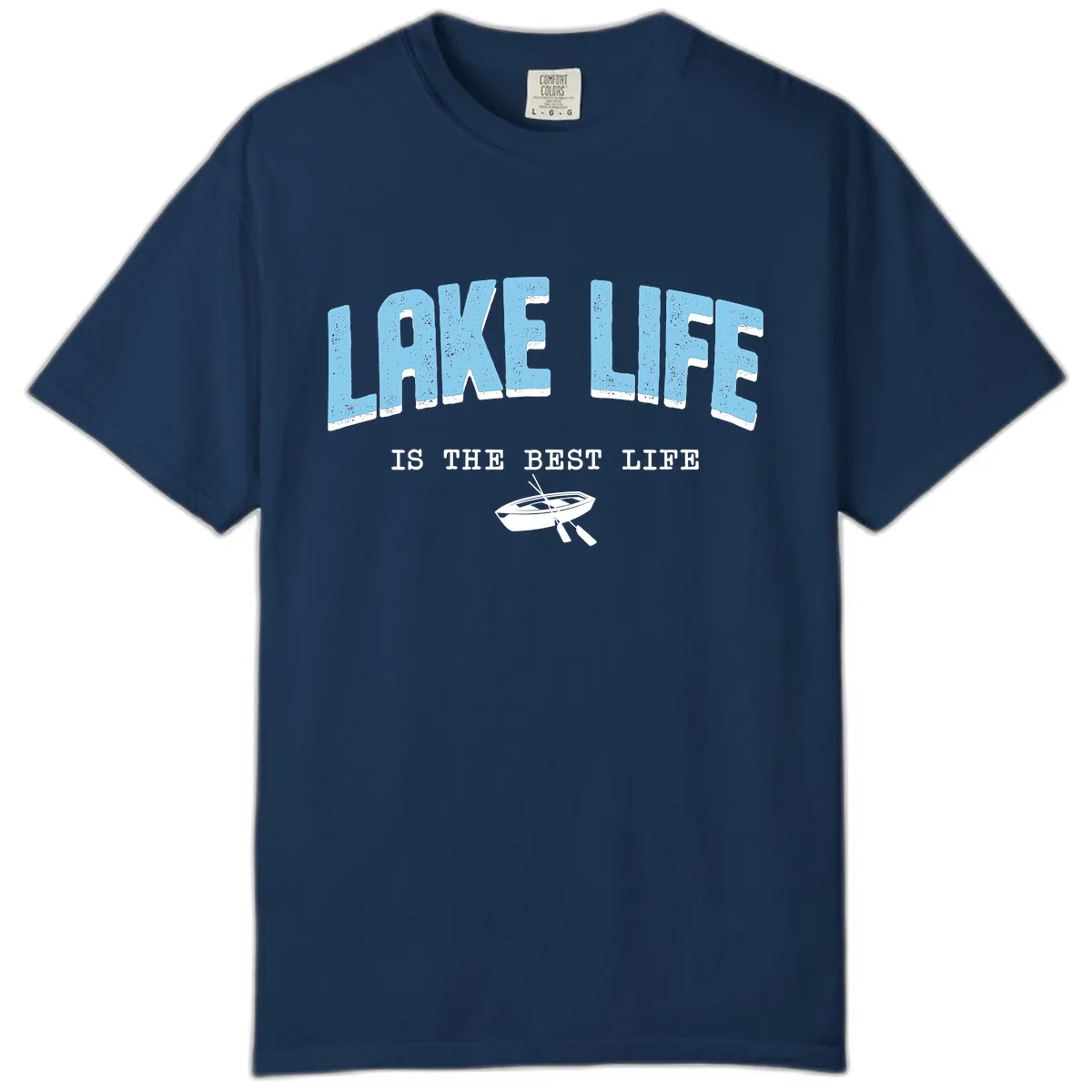 Lake Life Is The Best Life Design Comfort Color in Navy