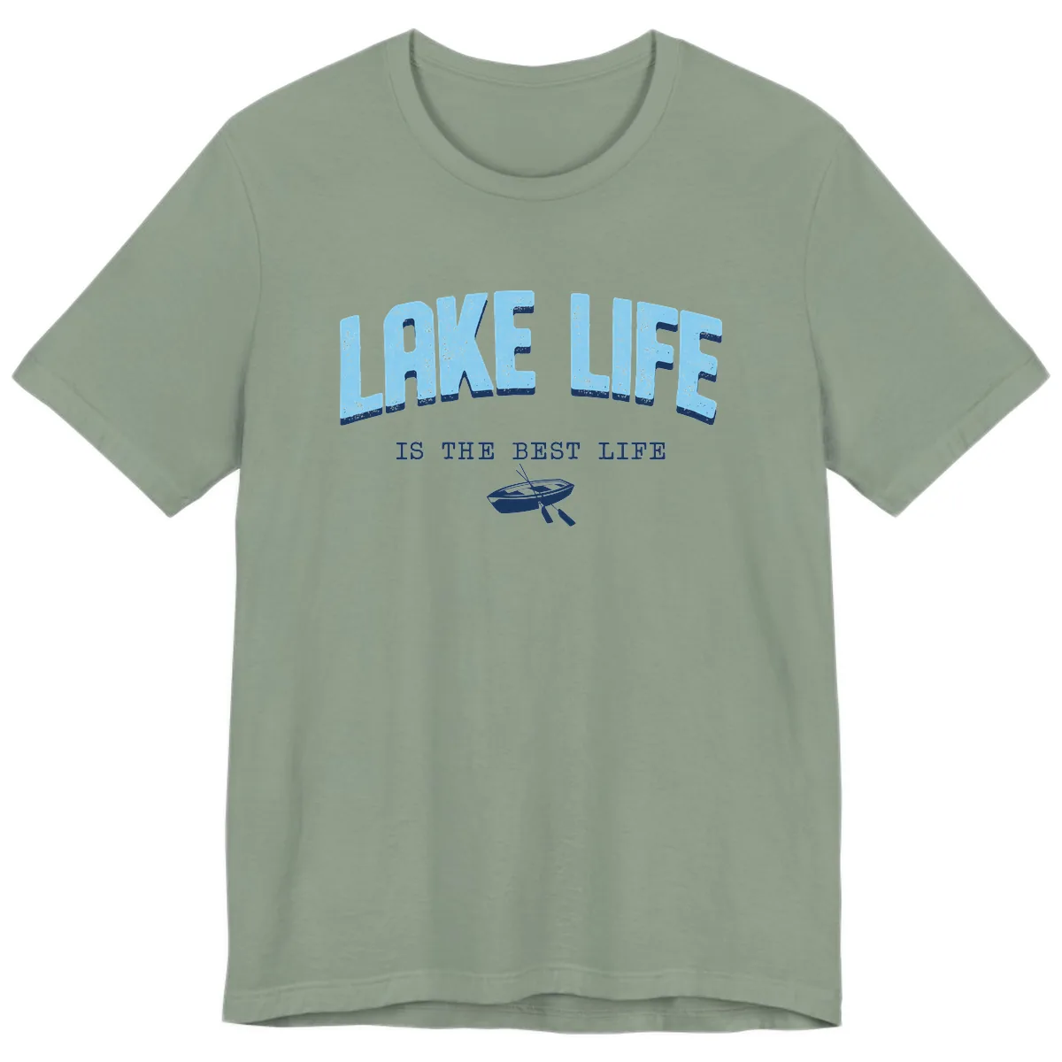 Lake Life Is The Best Life Design Premium T-Shirt in Sage
