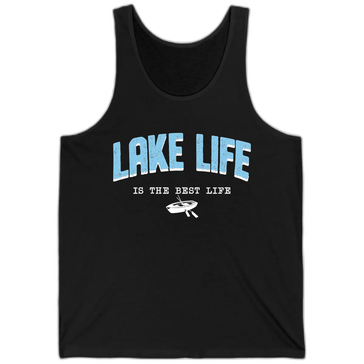 Lake Life Is The Best Life Design Tank in Black