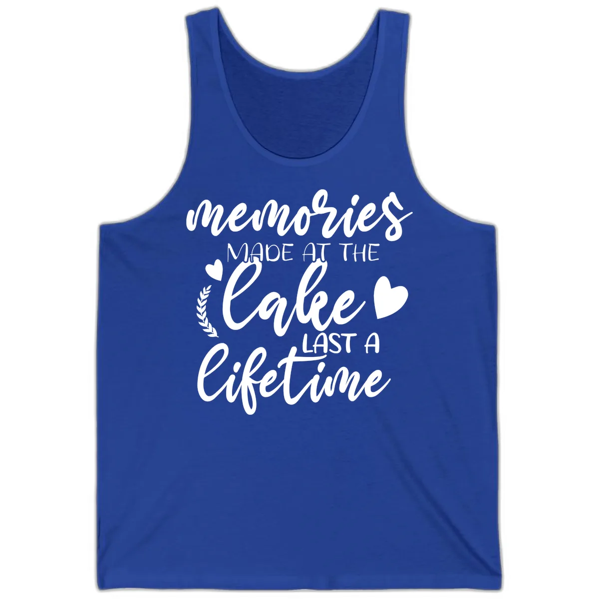 Memories Made At The Lake Last A Lifetime Tank in True Royal